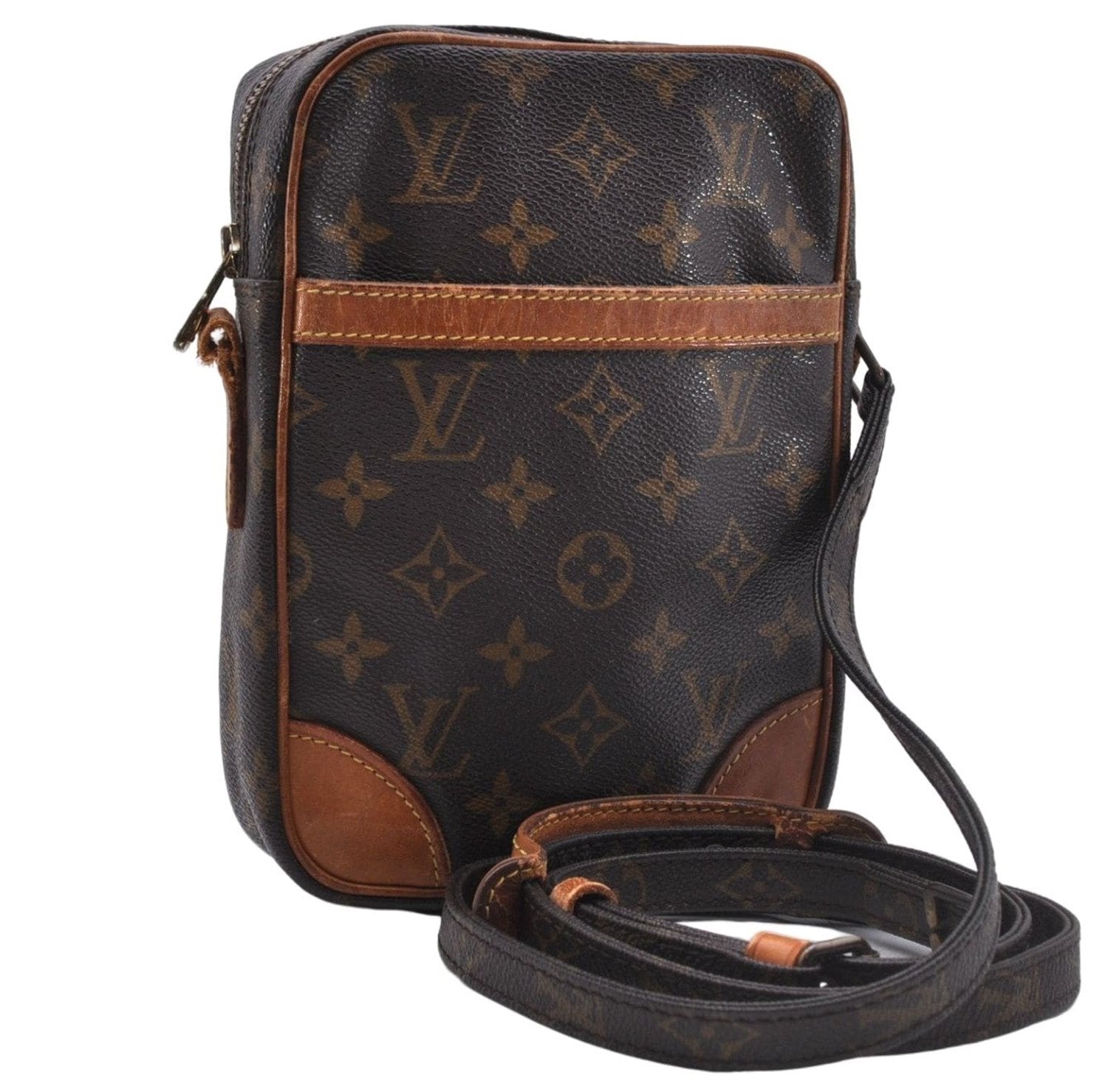 Auth Louis Vuitton Monogram Danube Shoulder Cross Body Bag M45266 LV Junk 4681D