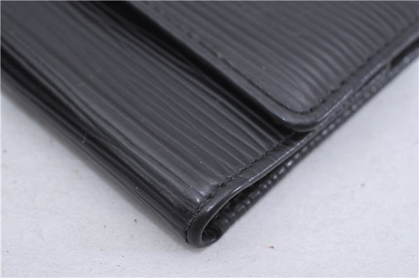 Authentic Louis Vuitton Epi Multicles 6 Key Case Black M63812 LV 4681F