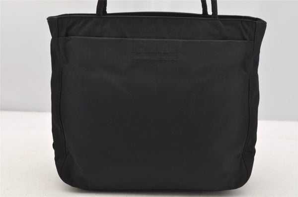 Authentic PRADA Metropoli Nylon Tessuto Shoulder Tote Bag B8487 Black 4681I