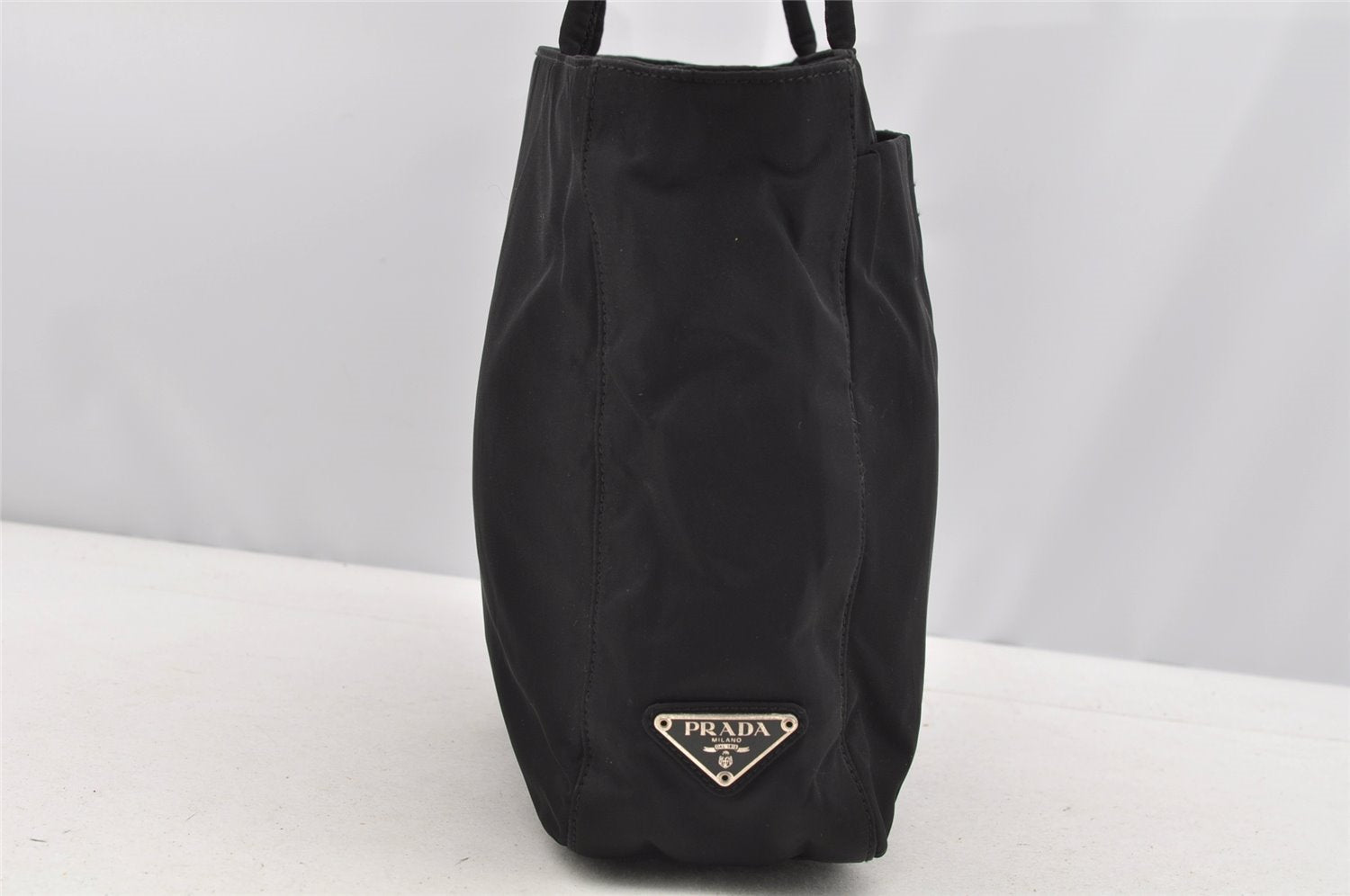 Authentic PRADA Metropoli Nylon Tessuto Shoulder Tote Bag B8487 Black 4681I