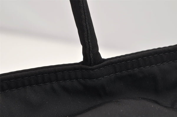 Authentic PRADA Metropoli Nylon Tessuto Shoulder Tote Bag B8487 Black 4681I