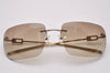 Authentic GUCCI Sunglasses Rhinestone GG 1780/STRASS Titanium Brown 4682I