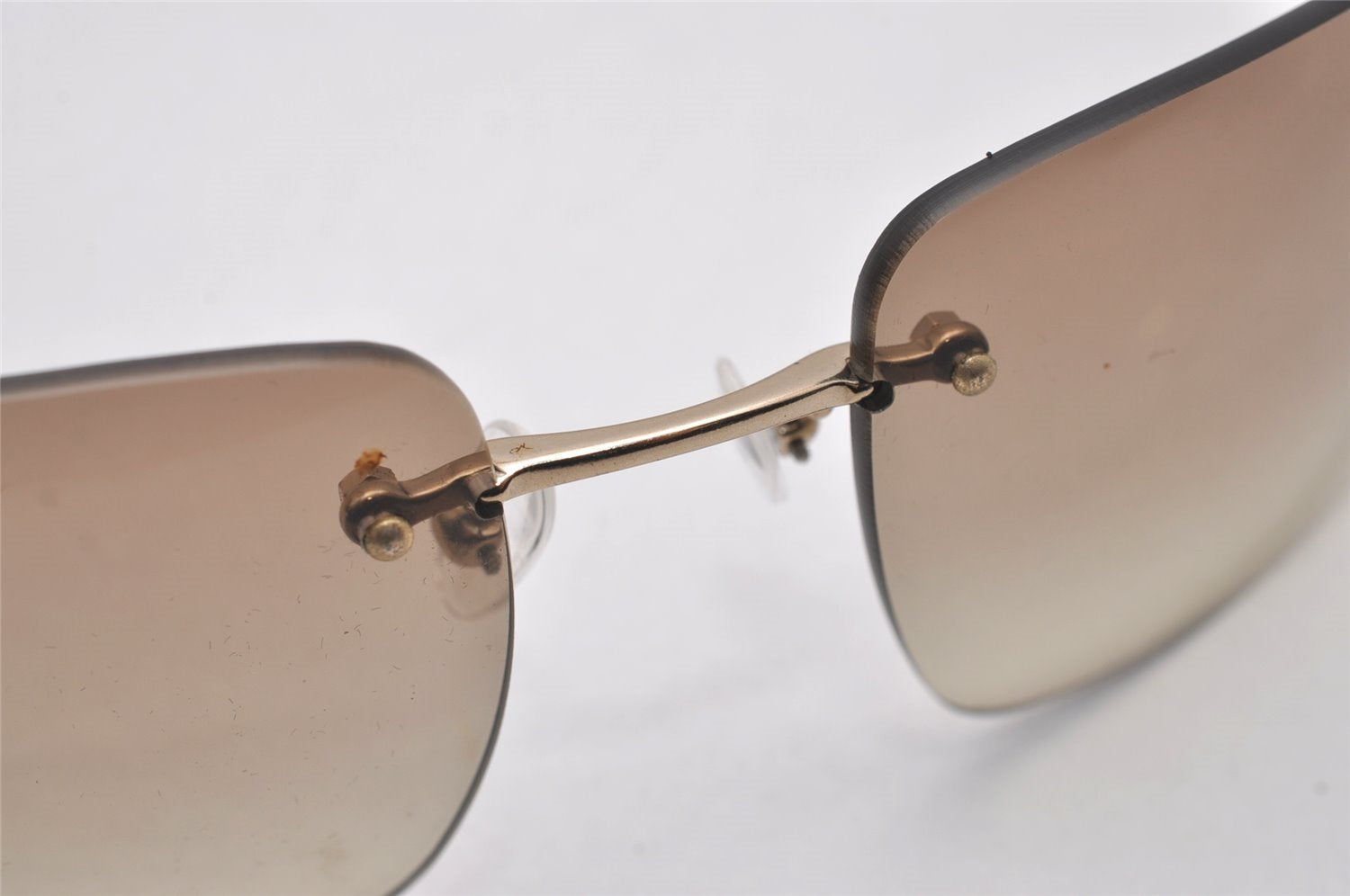 Authentic GUCCI Sunglasses Rhinestone GG 1780/STRASS Titanium Brown 4682I