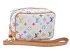 Auth Louis Vuitton Monogram Multicolor Trousse Wapiti Pouch M58033 White 4683F