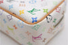 Auth Louis Vuitton Monogram Multicolor Trousse Wapiti Pouch M58033 White 4683F