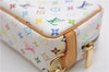 Auth Louis Vuitton Monogram Multicolor Trousse Wapiti Pouch M58033 White 4683F