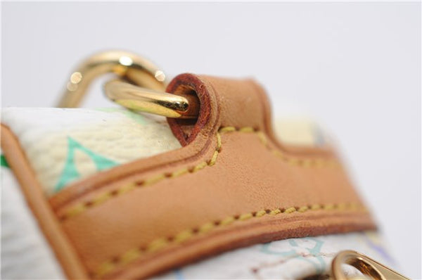 Auth Louis Vuitton Monogram Multicolor Trousse Wapiti Pouch M58033 White 4683F