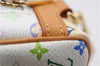 Auth Louis Vuitton Monogram Multicolor Trousse Wapiti Pouch M58033 White 4683F