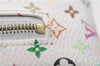 Auth Louis Vuitton Monogram Multicolor Trousse Wapiti Pouch M58033 White 4683F