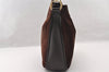 Authentic GUCCI Bamboo 2Way Shoulder Hand Bag Suede Leather 0011638 Brown 4684I