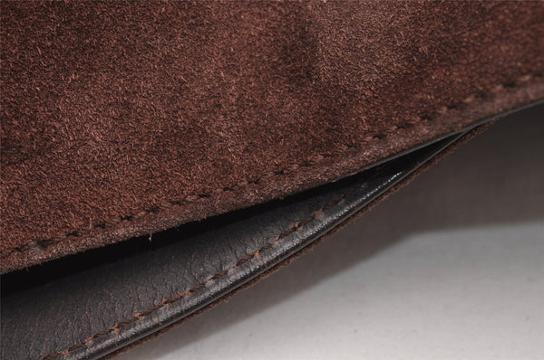 Authentic GUCCI Bamboo 2Way Shoulder Hand Bag Suede Leather 0011638 Brown 4684I