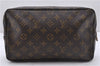 Auth Louis Vuitton Monogram Trousse Toilette 28 Clutch Hand Bag M47522 LV 4685D