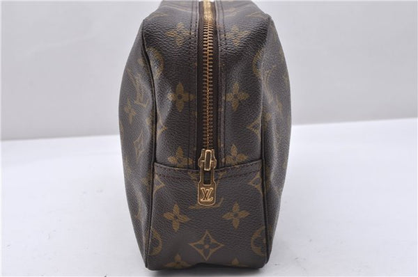 Auth Louis Vuitton Monogram Trousse Toilette 28 Clutch Hand Bag M47522 LV 4685D