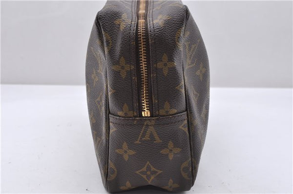 Auth Louis Vuitton Monogram Trousse Toilette 28 Clutch Hand Bag M47522 LV 4685D