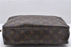 Auth Louis Vuitton Monogram Trousse Toilette 28 Clutch Hand Bag M47522 LV 4685D