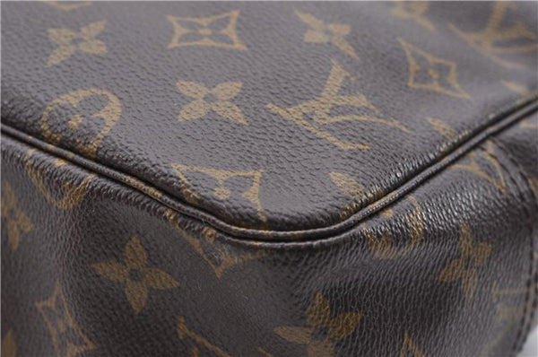 Auth Louis Vuitton Monogram Trousse Toilette 28 Clutch Hand Bag M47522 LV 4685D