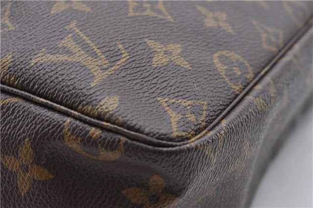 Auth Louis Vuitton Monogram Trousse Toilette 28 Clutch Hand Bag M47522 LV 4685D