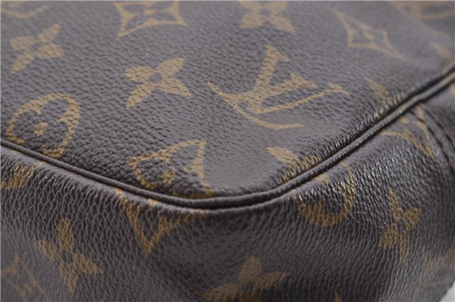 Auth Louis Vuitton Monogram Trousse Toilette 28 Clutch Hand Bag M47522 LV 4685D