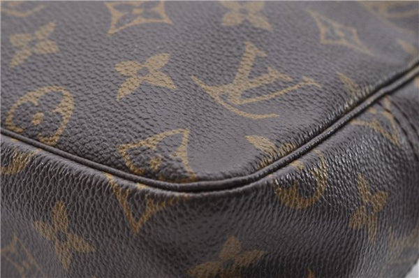 Auth Louis Vuitton Monogram Trousse Toilette 28 Clutch Hand Bag M47522 LV 4685D