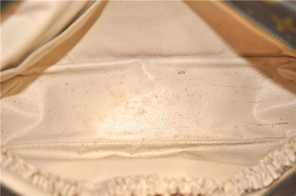 Auth Louis Vuitton Monogram Trousse Toilette 28 Clutch Hand Bag M47522 LV 4685D