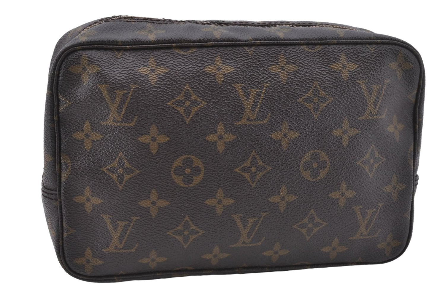 Auth Louis Vuitton Monogram Trousse Toilette 23 Clutch Hand Bag M47524 LV 4686D