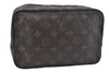 Auth Louis Vuitton Monogram Trousse Toilette 23 Clutch Hand Bag M47524 LV 4686D