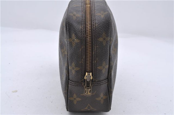 Auth Louis Vuitton Monogram Trousse Toilette 23 Clutch Hand Bag M47524 LV 4686D