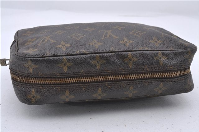 Auth Louis Vuitton Monogram Trousse Toilette 23 Clutch Hand Bag M47524 LV 4686D