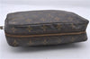 Auth Louis Vuitton Monogram Trousse Toilette 23 Clutch Hand Bag M47524 LV 4686D