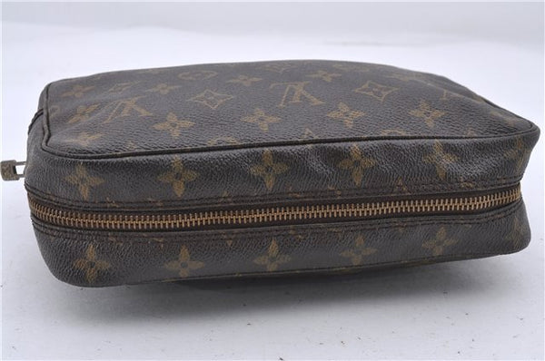 Auth Louis Vuitton Monogram Trousse Toilette 23 Clutch Hand Bag M47524 LV 4686D