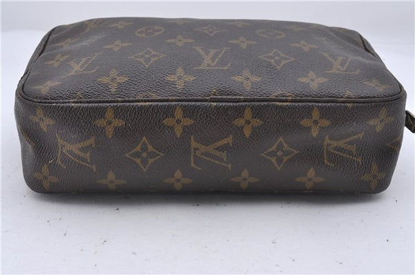 Auth Louis Vuitton Monogram Trousse Toilette 23 Clutch Hand Bag M47524 LV 4686D