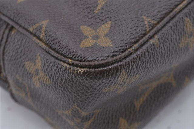 Auth Louis Vuitton Monogram Trousse Toilette 23 Clutch Hand Bag M47524 LV 4686D