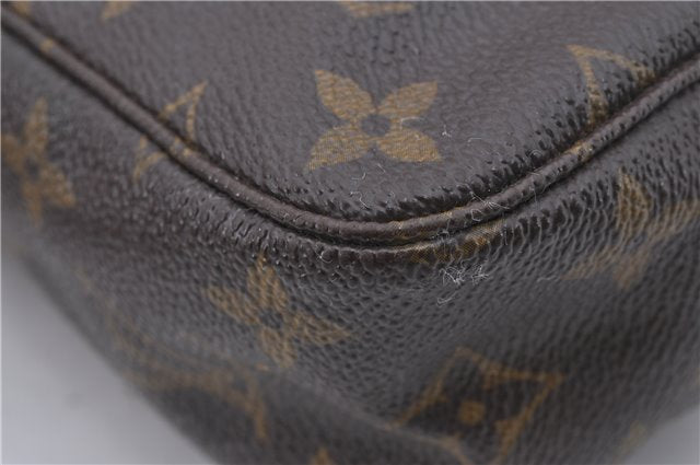 Auth Louis Vuitton Monogram Trousse Toilette 23 Clutch Hand Bag M47524 LV 4686D