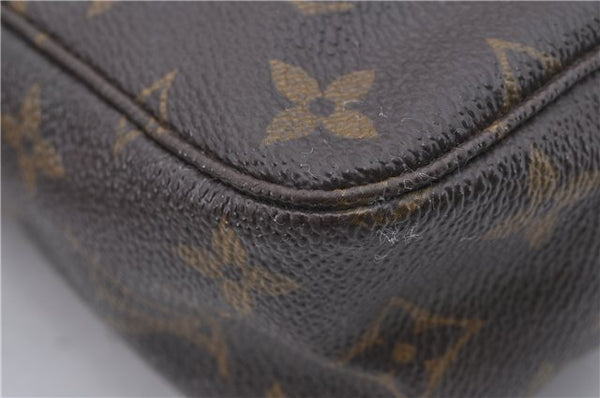 Auth Louis Vuitton Monogram Trousse Toilette 23 Clutch Hand Bag M47524 LV 4686D