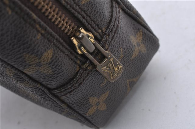 Auth Louis Vuitton Monogram Trousse Toilette 23 Clutch Hand Bag M47524 LV 4686D