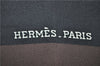 Authentic HERMES Carre 90 Scarf "H de LINARES" Silk Brown Box 4686F