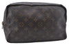 Auth Louis Vuitton Monogram Trousse Toilette 28 Clutch Hand Bag M47522 LV 4687D
