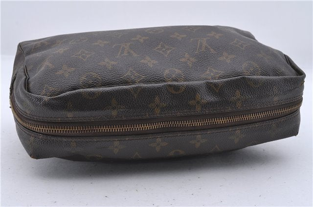 Auth Louis Vuitton Monogram Trousse Toilette 28 Clutch Hand Bag M47522 LV 4687D