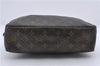 Auth Louis Vuitton Monogram Trousse Toilette 28 Clutch Hand Bag M47522 LV 4687D