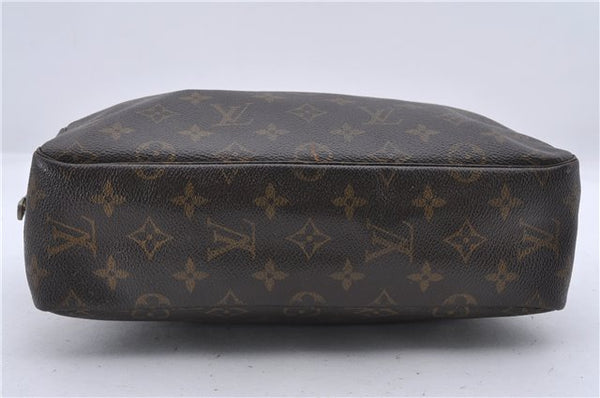 Auth Louis Vuitton Monogram Trousse Toilette 28 Clutch Hand Bag M47522 LV 4687D