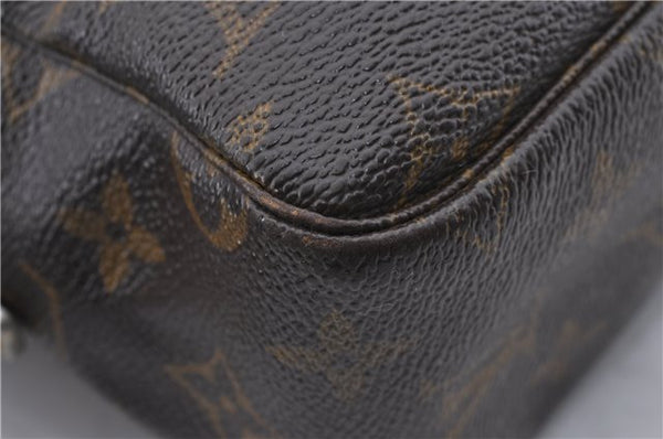 Auth Louis Vuitton Monogram Trousse Toilette 28 Clutch Hand Bag M47522 LV 4687D