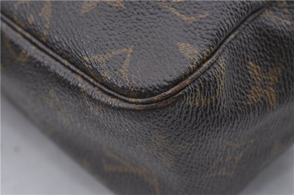 Auth Louis Vuitton Monogram Trousse Toilette 28 Clutch Hand Bag M47522 LV 4687D