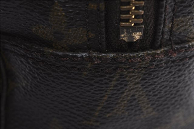 Auth Louis Vuitton Monogram Trousse Toilette 28 Clutch Hand Bag M47522 LV 4687D