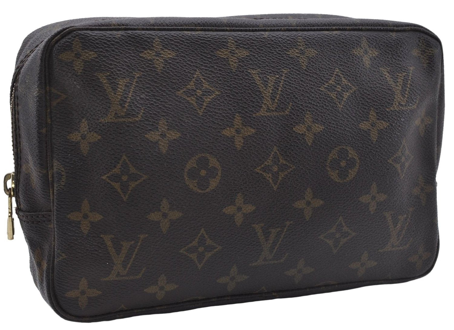 Auth Louis Vuitton Monogram Trousse Toilette 23 Clutch Hand Bag M47524 LV 4688D