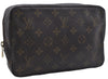 Auth Louis Vuitton Monogram Trousse Toilette 23 Clutch Hand Bag M47524 LV 4688D