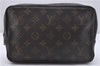 Auth Louis Vuitton Monogram Trousse Toilette 23 Clutch Hand Bag M47524 LV 4688D