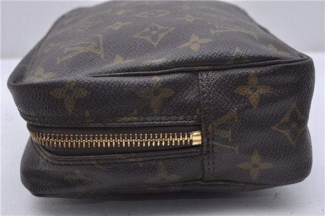 Auth Louis Vuitton Monogram Trousse Toilette 23 Clutch Hand Bag M47524 LV 4688D