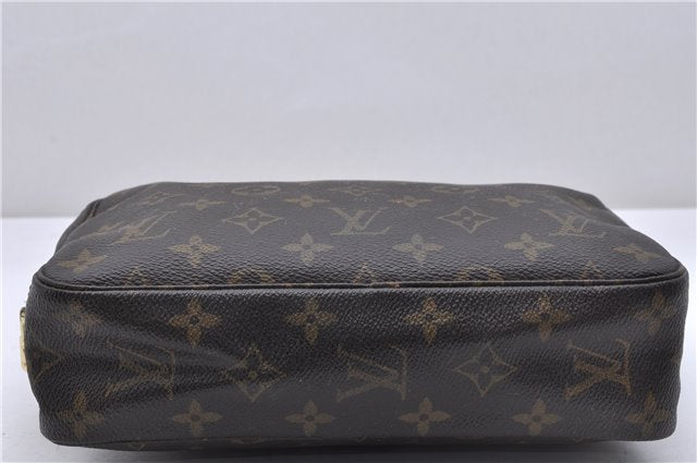Auth Louis Vuitton Monogram Trousse Toilette 23 Clutch Hand Bag M47524 LV 4688D