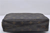 Auth Louis Vuitton Monogram Trousse Toilette 23 Clutch Hand Bag M47524 LV 4688D