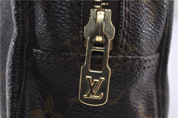 Auth Louis Vuitton Monogram Trousse Toilette 23 Clutch Hand Bag M47524 LV 4688D